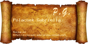 Polacsek Gabriella névjegykártya