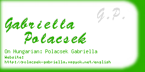 gabriella polacsek business card